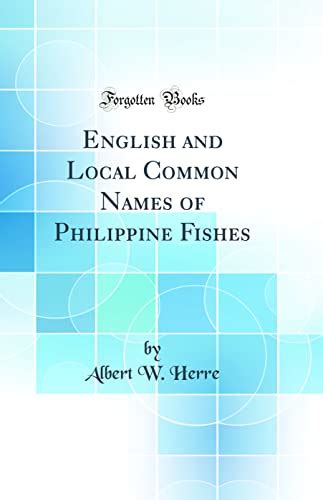 ENGLISH AND LOCAL COMMON NAMES .